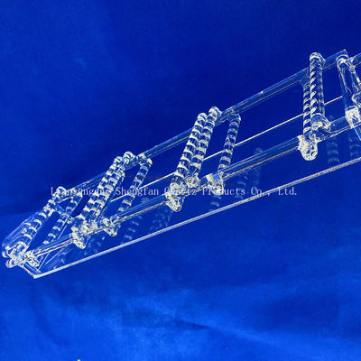 chất lượng  High Purity Fused Silica Quartz Boat High Temperature Resistant Quartz Boat for Tube Furnace Laboratory Sintering nhà máy