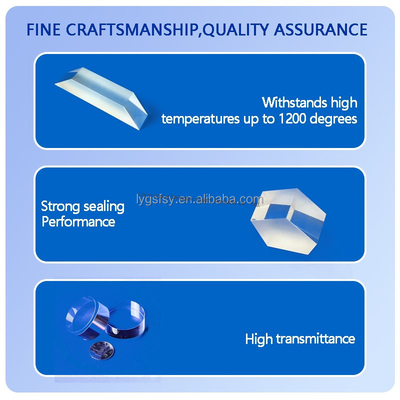 chất lượng  Optical Quartz Prism Custom Cutting Welding Processing Service For Square Clear Quartz Plate nhà máy