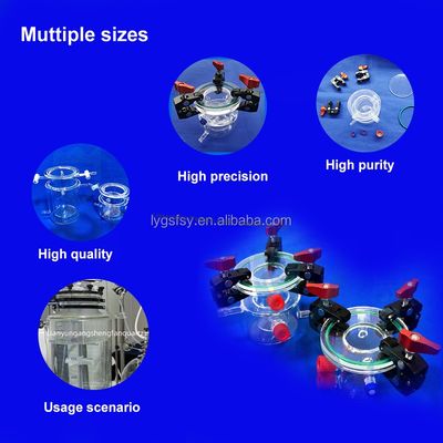 chất lượng  Customized Corrosion Resistant Highly Transparent Double Layer Quartz Reactor for Science Lab Glassware nhà máy