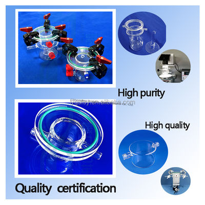 chất lượng  High Precision Flanged Quartz Glass Reactor with Ozone Free Welding for 1100℃ Hydrogen Production nhà máy