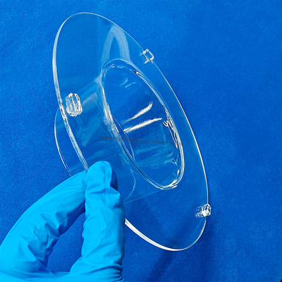 chất lượng  Corrosion Resistance High Temperature Resistant Transparent Quartz Tube Flange Connected Quartz Glass Tube nhà máy