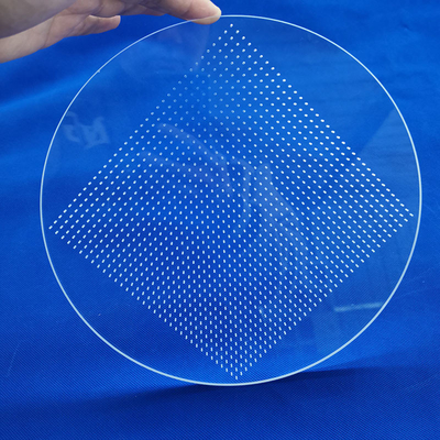High Transmittance Quartz Glass Plate cắt trong suốt cho UV Light Laser Boring