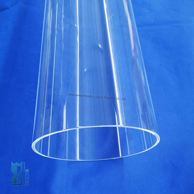 Ống thủy tinh thạch anh đường kính lớn tùy chỉnh của nhà máy chịu nhiệt độ cao và chống ăn mòn cho các ứng dụng công nghiệp