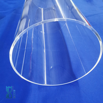 Sản xuất hỗ trợ tùy chỉnh Kháng nhiệt Fuesd đường kính lớn Quartz ống kính trong suốt