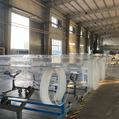 Sản xuất Photovoltaic Quartz Clear Glass Tube Diameter lớn