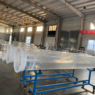 Sản xuất Photovoltaic Quartz Clear Glass Tube Diameter lớn