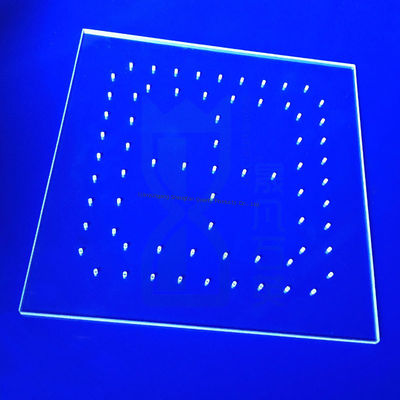 Đơn vị hóa nhiệt độ cao Quartz tấm thủy tinh cho máy khắc nghiệt với ± 0.02mm dung sai và 1150C nhiệt độ làm việc