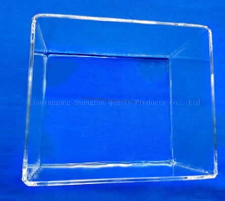 Tấm kính thạch anh chống ăn mòn, truyền sáng cao với nhiệt độ làm việc 1100°C