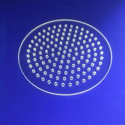 Nhà máy tùy chỉnh Quartz tấm thủy tinh nhiệt độ cao laser lỗ