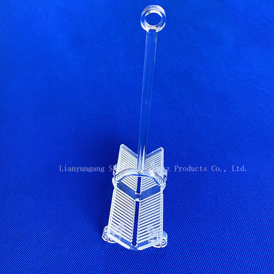Dòng tinh khiết cao chống nhiệt Quartz thủy tinh nóng chảy tàu mang wafer cho bán dẫn