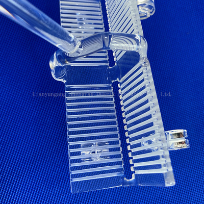 Dòng tinh khiết cao chống nhiệt Quartz thủy tinh nóng chảy tàu mang wafer cho bán dẫn