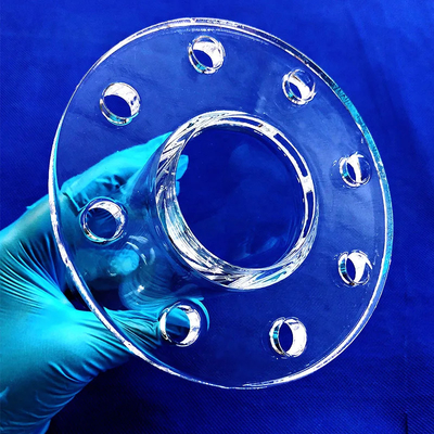 Nhà máy tùy chỉnh nhiệt độ cao hàn flange ống thạch anh