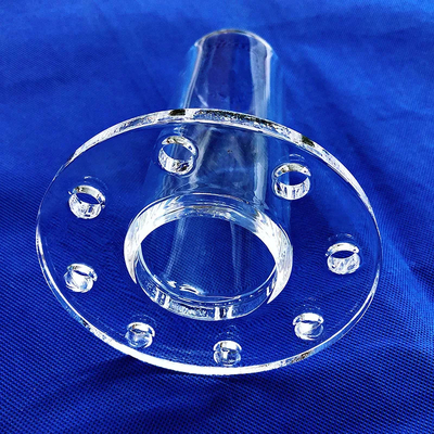 Nhà máy tùy chỉnh nhiệt độ cao hàn flange ống thạch anh