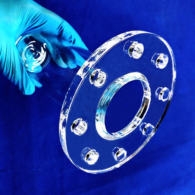 Nhà máy tùy chỉnh nhiệt độ cao hàn flange ống thạch anh