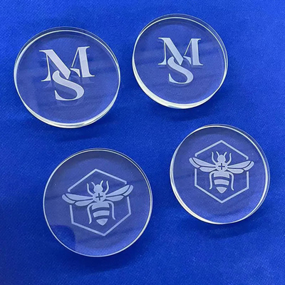 Nhà máy tùy chỉnh nhiệt độ cao thổi cát logo tấm thạch anh