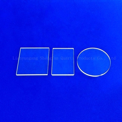 Custom High Purity Fused Silica Quartz Glass Optical Windows Để bảo vệ cảm biến