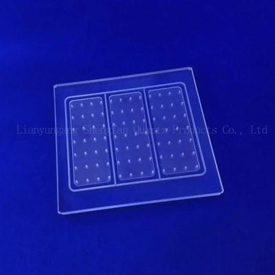 Nhà máy tùy chỉnh khe cắm Quartz tấm thủy tinh chống nhiệt độ cao