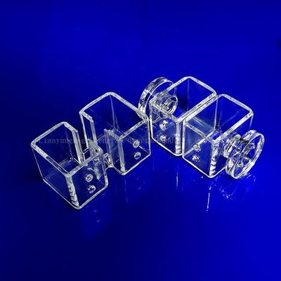 Tấm kính thạch anh chống ăn mòn có độ truyền sáng cao cho sử dụng trong phòng thí nghiệm nhiệt độ cao