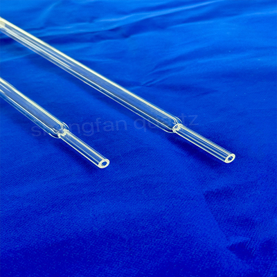 Các sản phẩm ống thủy tinh thạch anh được đánh bóng trong suốt ống lõi cát