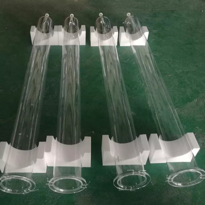 Sản xuất hỗ trợ tùy chỉnh Kháng nhiệt Fuesd đường kính lớn Quartz ống kính trong suốt