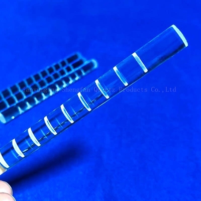 CNC Kết thúc thanh thủy tinh thạch anh Phay xi lanh quang hợp nhất rõ ràng cho chất bán dẫn năng lượng mặt trời