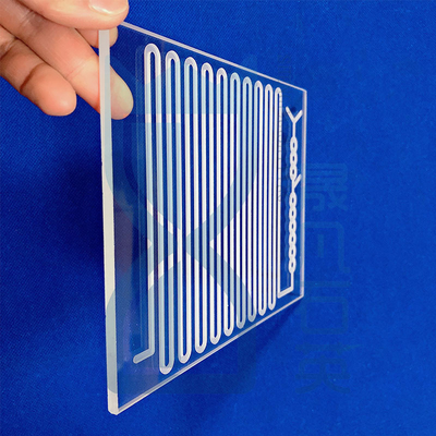 Các tấm kính thạch anh có khe cắm quang học Cnc tùy chỉnh