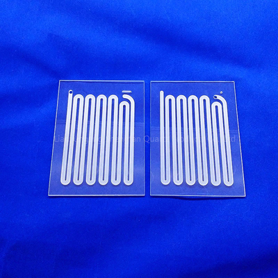 Quartz các sản phẩm rãnh cho nhiệt độ cao và phòng thí nghiệm chống ăn mòn được tùy chỉnh bởi các nhà sản xuất