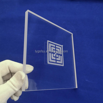 Nhà máy tùy chỉnh nhiệt độ cao thổi cát logo tấm thạch anh