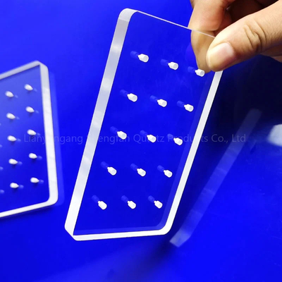 Chuyên nghiệp tùy chỉnh cực tím thạch anh kính lỗ