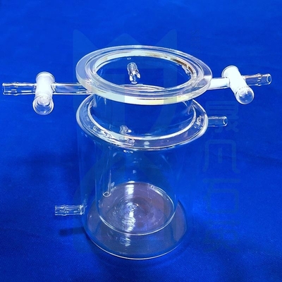 Phản ứng thạch anh trong suốt UV tùy chỉnh với nhiệt độ cao và chống ăn mòn