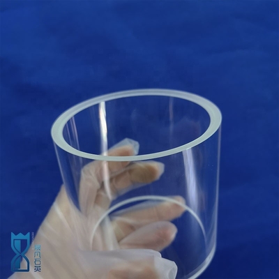 Ứng dụng tùy chỉnh Độ tinh khiết cao minh bạch mịn kính ống ống