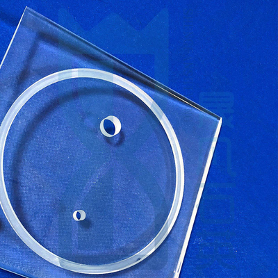 CNC Machining Of High Precision Fused Quartz Perforated Quartz Glass Sheets (Machining CNC của các tấm thủy tinh thạch anh đúc chính xác cao)