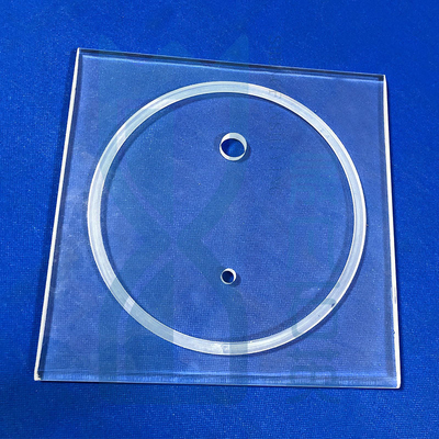 CNC Machining Of High Precision Fused Quartz Perforated Quartz Glass Sheets (Machining CNC của các tấm thủy tinh thạch anh đúc chính xác cao)