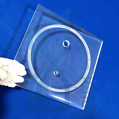 CNC Machining Of High Precision Fused Quartz Perforated Quartz Glass Sheets (Machining CNC của các tấm thủy tinh thạch anh đúc chính xác cao)