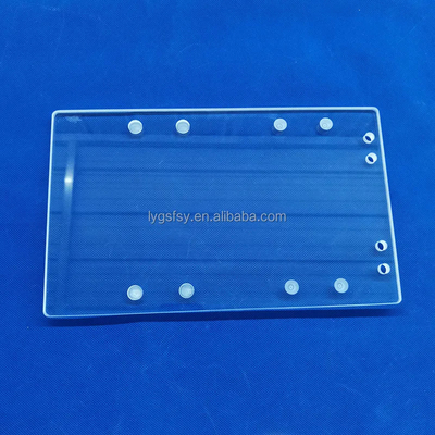 Chuyên gia tùy chỉnh chống nhiệt độ cao Transparent Quartz Punching Sheet