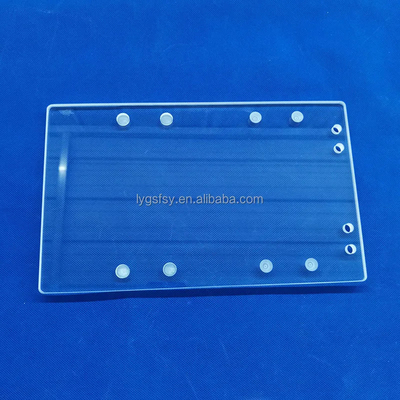 Chuyên gia tùy chỉnh chống nhiệt độ cao Transparent Quartz Punching Sheet