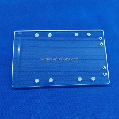 Chuyên gia tùy chỉnh chống nhiệt độ cao Transparent Quartz Punching Sheet