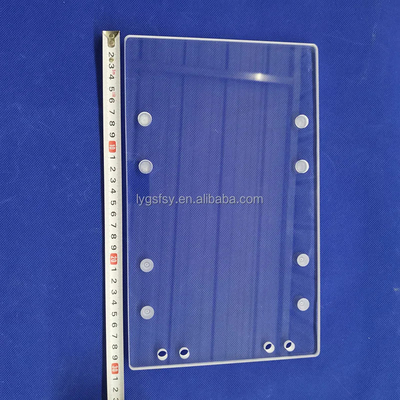 Chuyên gia tùy chỉnh chống nhiệt độ cao Transparent Quartz Punching Sheet