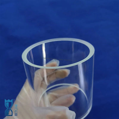 SiO2 độ tinh khiết cao 99,99% ống thủy tinh thạch anh với điểm nung 1180 °C và điểm căng 1100 °C cho sử dụng công nghiệp