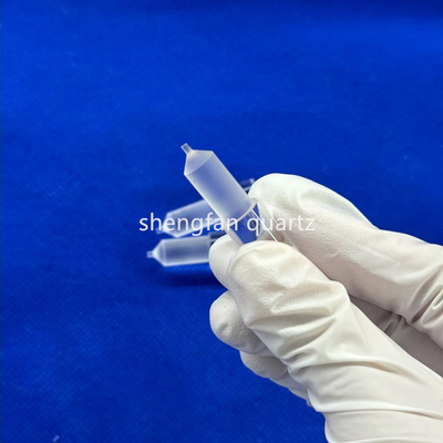 Tùy chọn High Light Transmittance Độ tinh khiết cao Full Transparent Slotted Quartz Rod Quartz Boat
