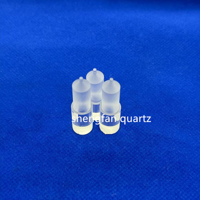 Tùy chọn High Light Transmittance Độ tinh khiết cao Full Transparent Slotted Quartz Rod Quartz Boat