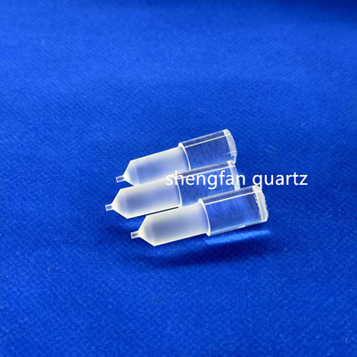 Tùy chọn High Light Transmittance Độ tinh khiết cao Full Transparent Slotted Quartz Rod Quartz Boat