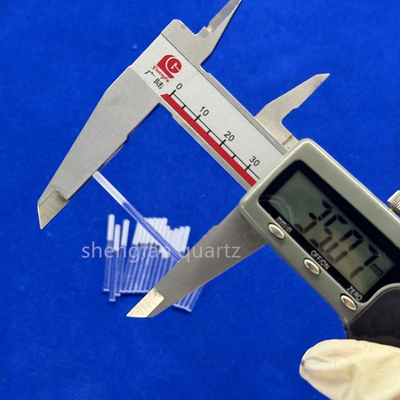 Tùy chọn High Light Transmittance Độ tinh khiết cao Full Transparent Slotted Quartz Rod Quartz Boat