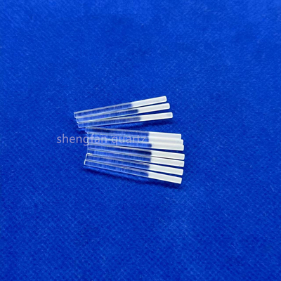 Tùy chọn High Light Transmittance Độ tinh khiết cao Full Transparent Slotted Quartz Rod Quartz Boat