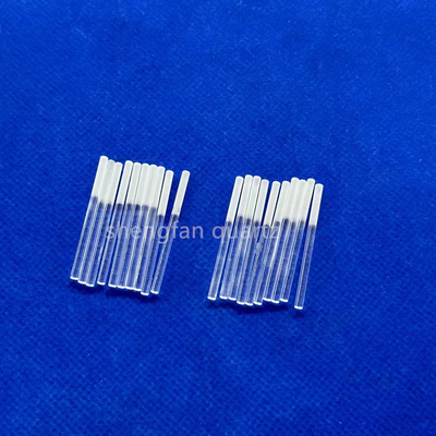 Tùy chọn High Light Transmittance Độ tinh khiết cao Full Transparent Slotted Quartz Rod Quartz Boat