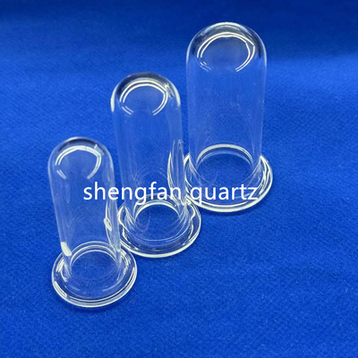 Một đầu niêm phong đáy hoặc đáy tròn ống thủy tinh thạch anh