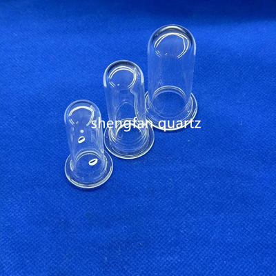 Một đầu niêm phong đáy hoặc đáy tròn ống thủy tinh thạch anh