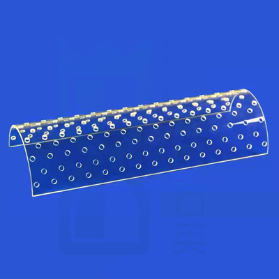 Bụi thủy tinh đá thạch anh bán tròn trong suốt Độ cứng cao
