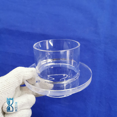 Các nhà cung cấp sản xuất tùy chỉnh nhiệt độ cao chống ăn mòn con dấu trong suốt không mờ Quartz Flanges