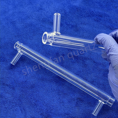 Phòng chống ăn mòn nhiệt độ cao nhà máy phòng thí nghiệm tùy chỉnh công nghiệp thạch anh tròn đáy ống thử phẳng